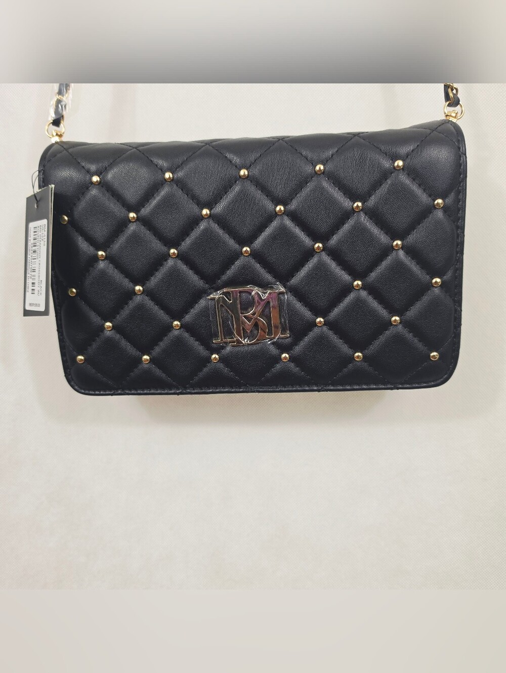 Badgley Mischka Studded Quilted Crossbody Bag - Picture 2 of 8